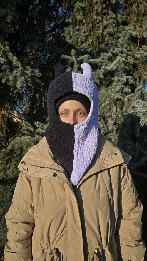 Lyžařská kukla damská čertík .Sleva s 1499 kč.