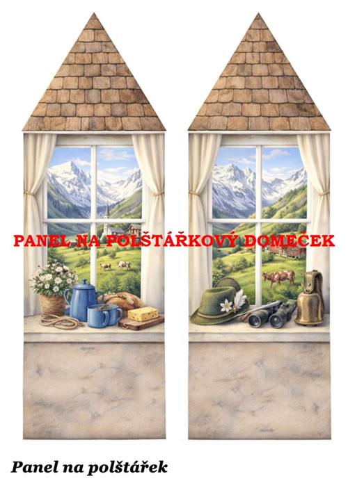 Bavlněný panel 48,5x67 cm