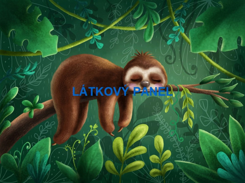 Bavlněný panel Lenochod 30x40 cm - skladem — foto 1