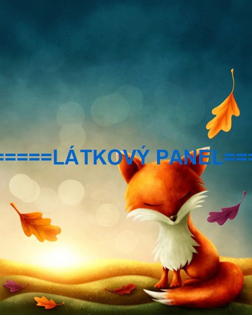 Bavlněný panel liška 7x10 cm - skladem — foto 1