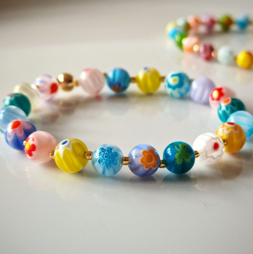 Barevný náramek Millefiori — foto 1
