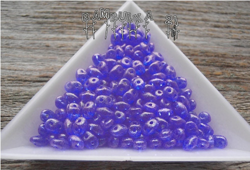 SuperDuo - 2,5mm x 5mm, Dekor : STARDUST