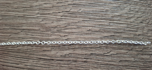 Stříbrný řetízek metráž - očka 3x3 mm
