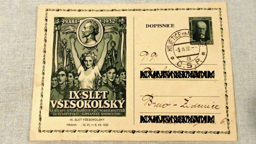 Dopisnice : IX. slet - Praha 1932 č. 8 — foto 1