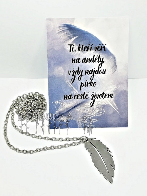 Přívěsek s řetízkem z nerezové oceli