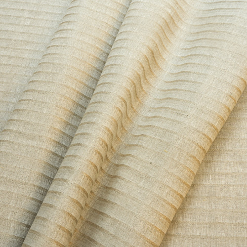 Lněnítko osnova bílá, útek režná, š.152 cm, 180g