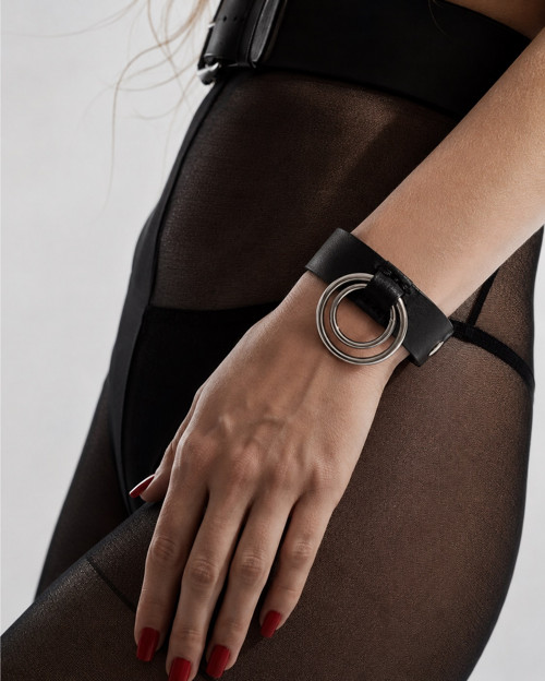 Kožený náramek Double Ring