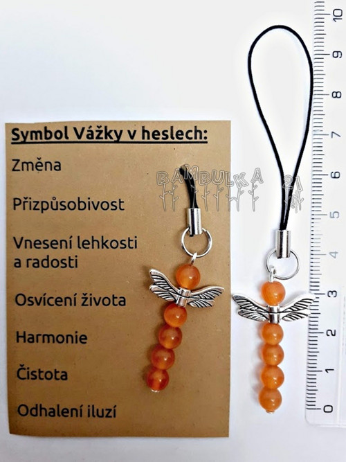 Vážka 2. přívěsek na klíče, kabelku, peněženku,...