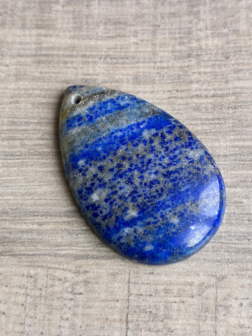 LAPIS LAZULI + pyrit- přírodní broušený minerál