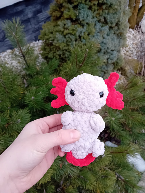 Háčkovaný axolotl