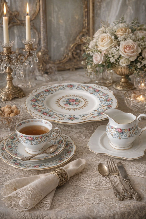 Porcelánové trio Tuscan „Orleans“.Anglie 1950