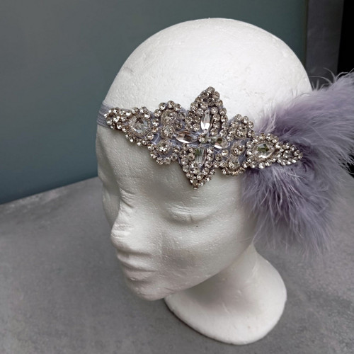 Great Gatsby Silver Grey... čelenka — foto 1