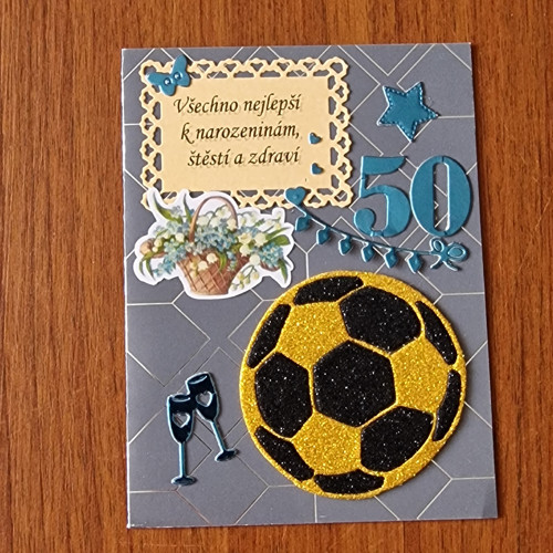 Gratulace k 50 narozeninám , hodně štěstí