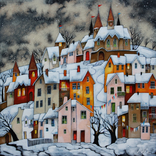 Kouzelná noc ... 40x40cm