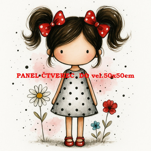 Bavlněný panel 30x30 cm - skladem