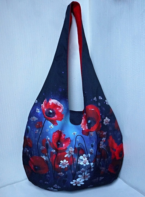 Vlčí máky - hobo bag