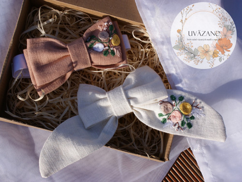Svatební set meruňka/slonová kost