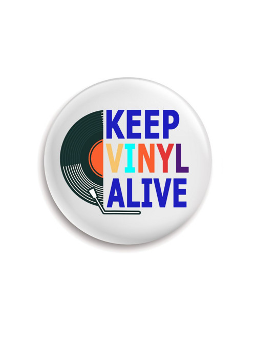 Placka (odznak, button) - Keep Vinyl Alive