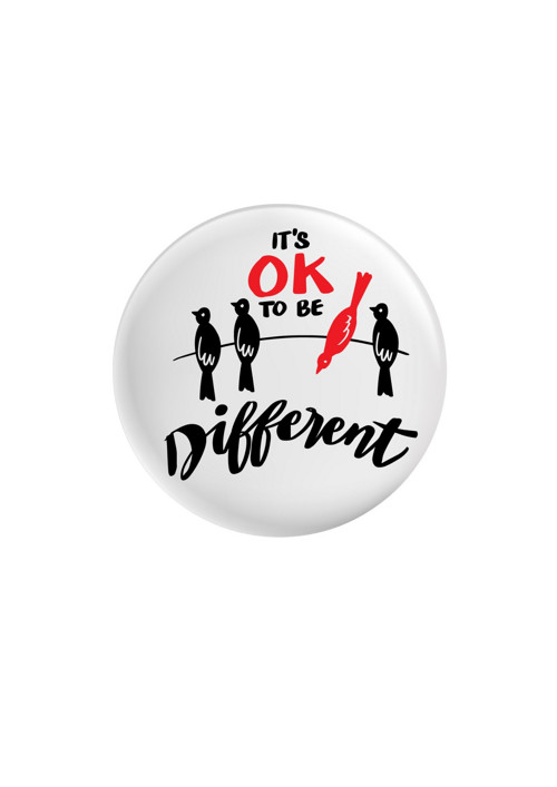 Placka (odznak, button) - It's OK to be different — foto 1