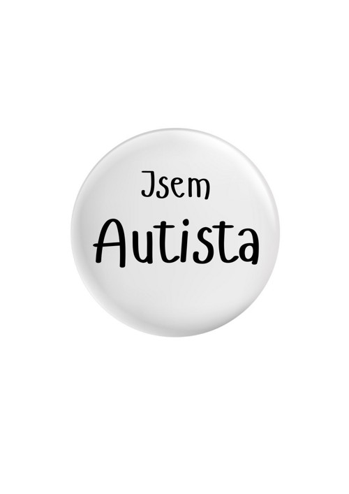 Placka (odznak, button) - Jsem Autista