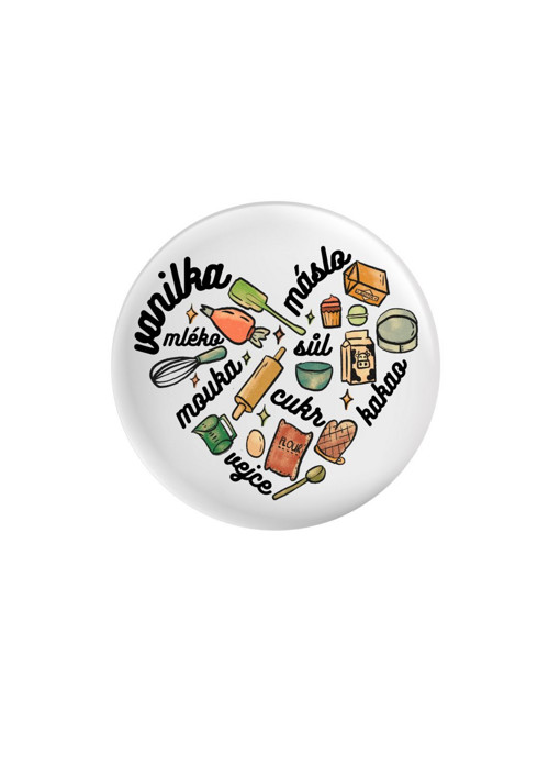 Placka (odznak, button) - Milovnice pečení