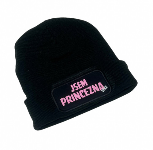 Čepice “Jsem princezna vole” černá