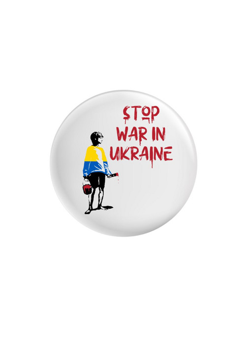 Placka (odznak, button) - Stop War in Ukraine