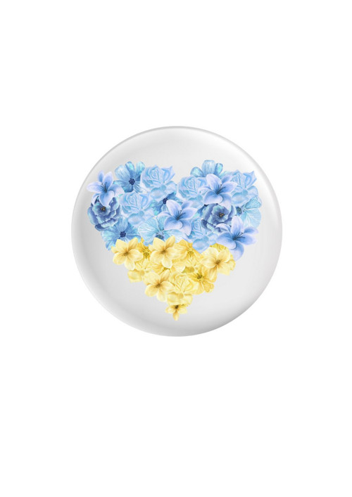 Placka (odznak, button) - Flowers for UA