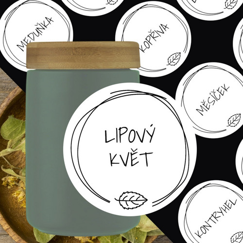 12 etiket na BYLINKY bílé