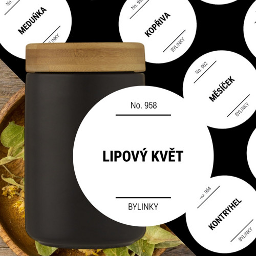 12 etiket na BYLINKY bílé