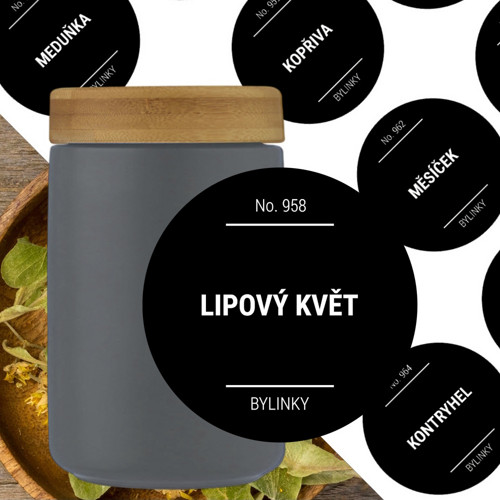 12 etiket na BYLINKY černé
