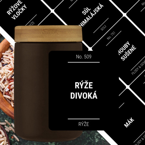 36 etiket na potraviny sada C černé