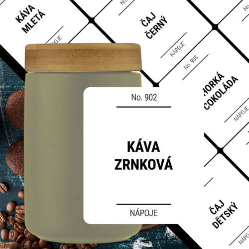 12 etiket na NÁPOJE bílé — foto 1