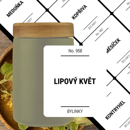 12 etiket na BYLINKY bílé