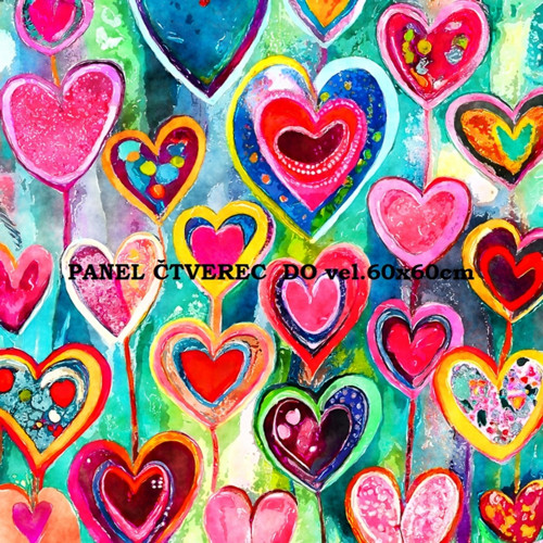 Bavlněný panel 10x10 cm