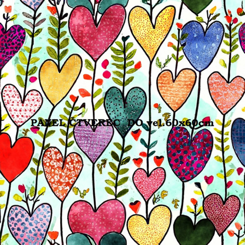 Bavlněný panel 10x10 cm