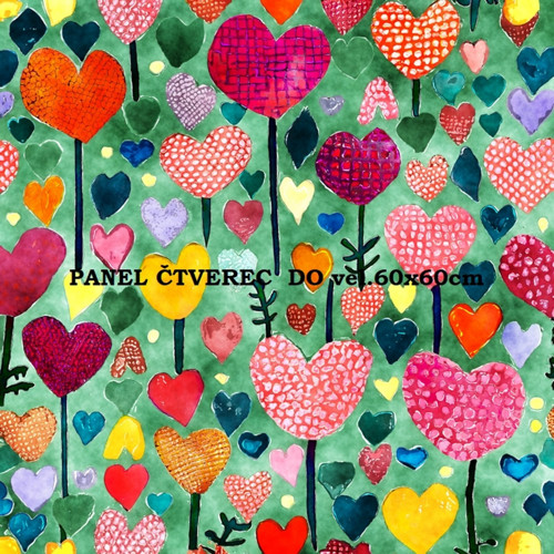 Bavlněný panel 10x10 cm