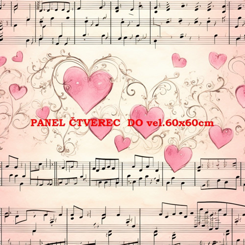 Bavlněný panel 10x10 cm
