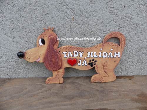 JEZEVČÍK HLÍDACÍ č.4 (31x17cm) SKLADEM