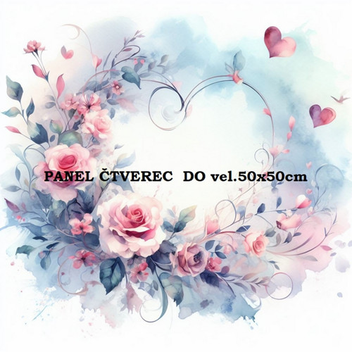 Bavlněný panel 10x10 cm