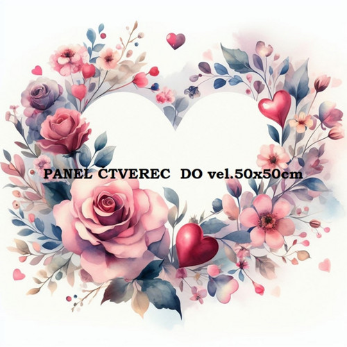 Bavlněný panel 10x10 cm