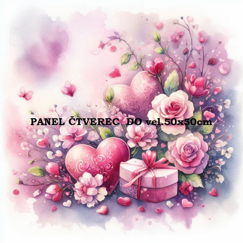 Bavlněný panel 10x10 cm