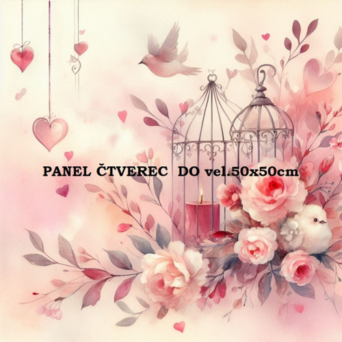 Bavlněný panel 10x10 cm