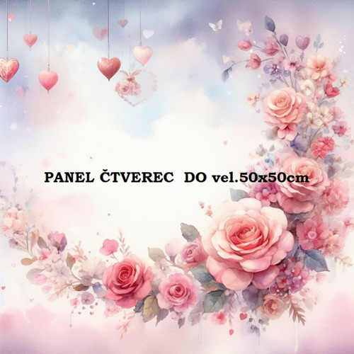 Bavlněný panel 10x10 cm