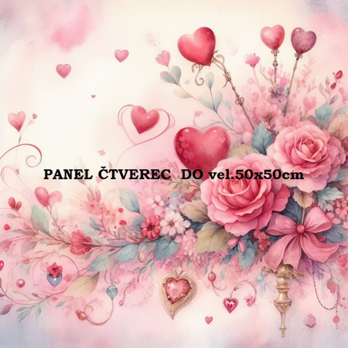 Bavlněný panel 10x10 cm