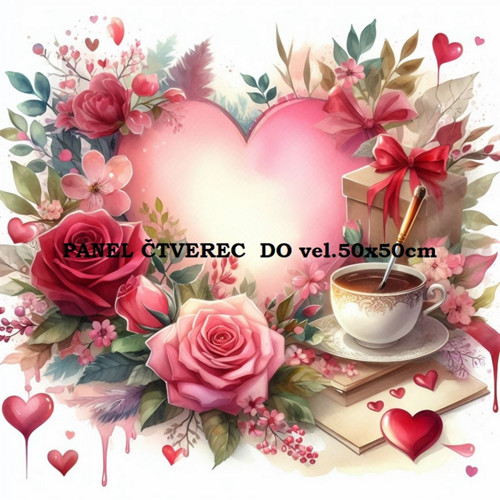 Bavlněný panel 10x10 cm