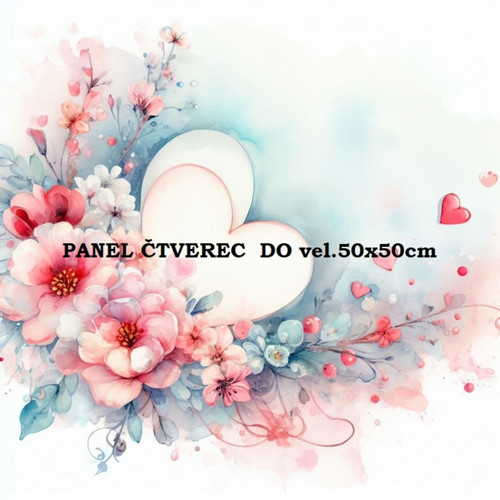 Bavlněný panel 10x10 cm