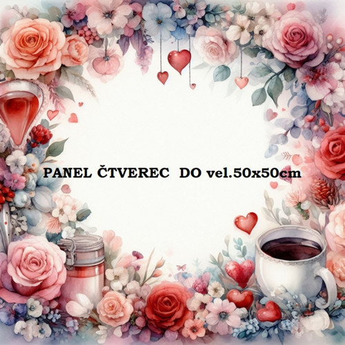 Bavlněný panel 10x10 cm