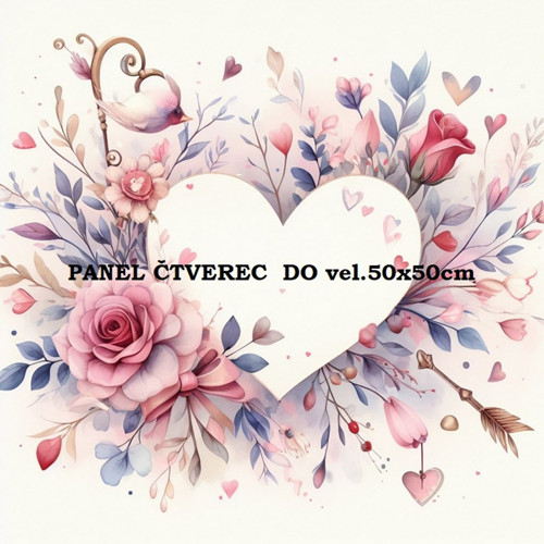 Bavlněný panel 10x10 cm