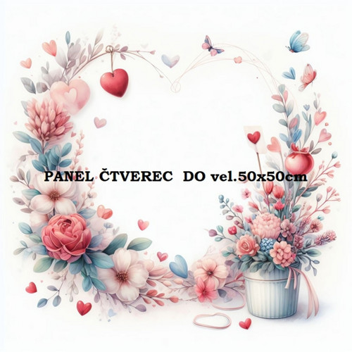 Bavlněný panel 10x10 cm